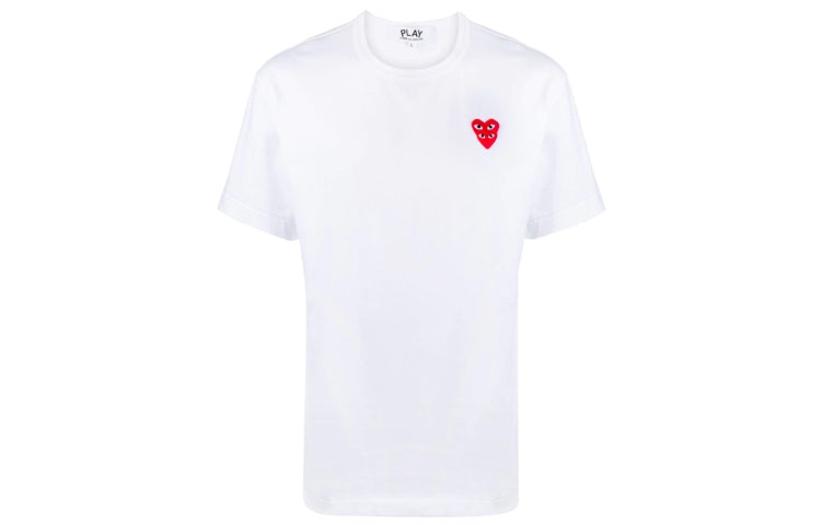 Basic T-Shirt Red Family Heart 'White'