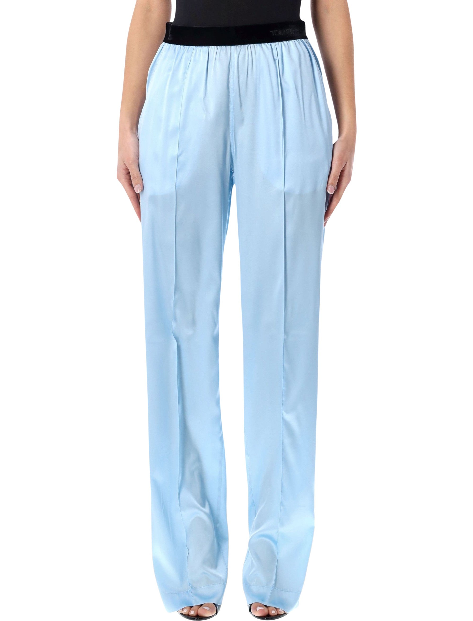Stretch Silk Satin PJ Pants - Relaxed Fit