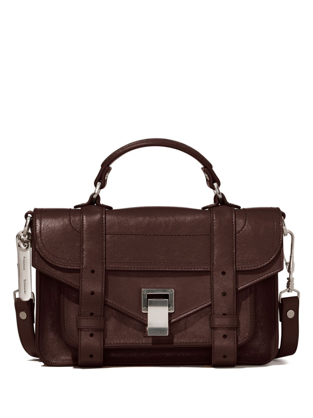Mini PS1 two-way handbag - Brown