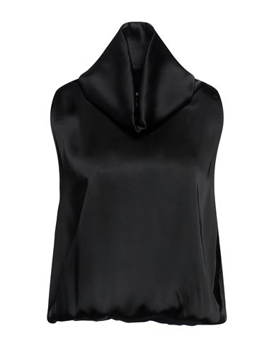Woman Top Black Size 10 Acetate, Viscose, Elastane
