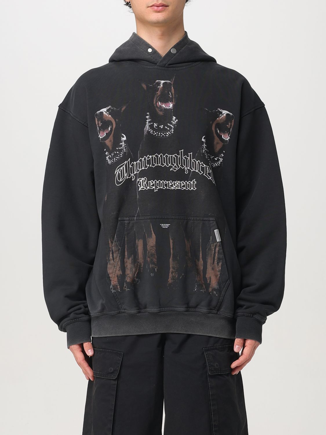 Sweatshirt REPRESENT Men color Black 1