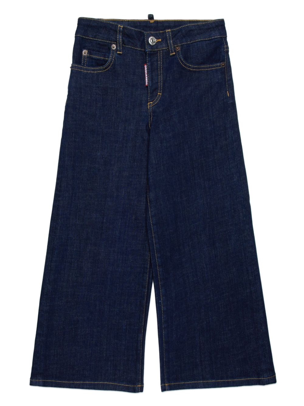 Mid-rise straight-leg jeans - Blue