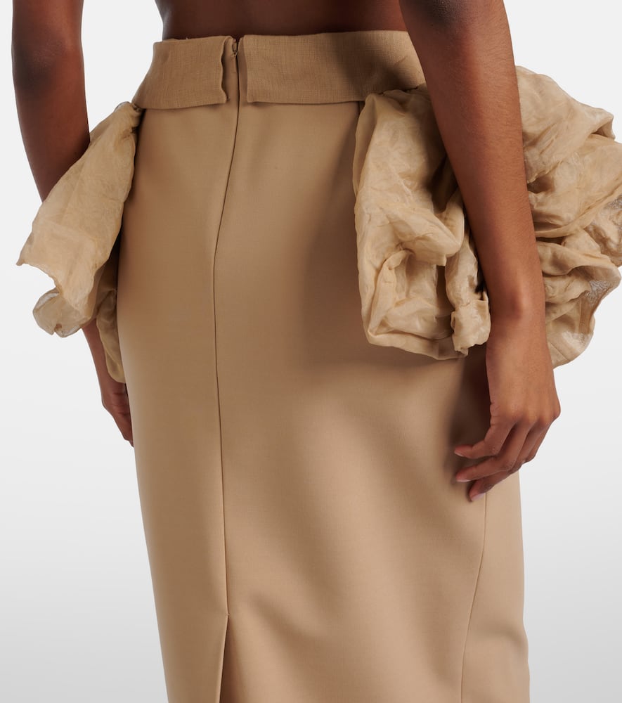 Baccano peplum pencil skirt