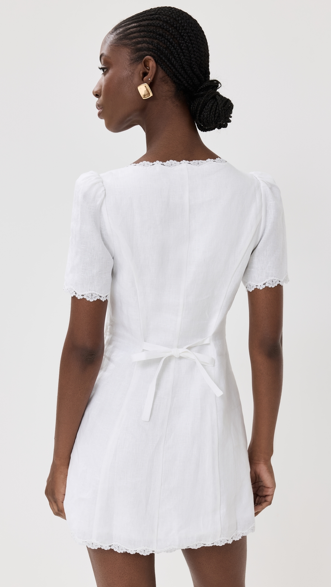 Anabella Linen Dress White