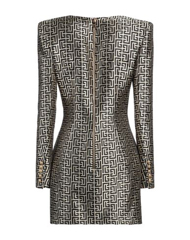 Woman Mini dress Black Size 2 Acetate, Silk