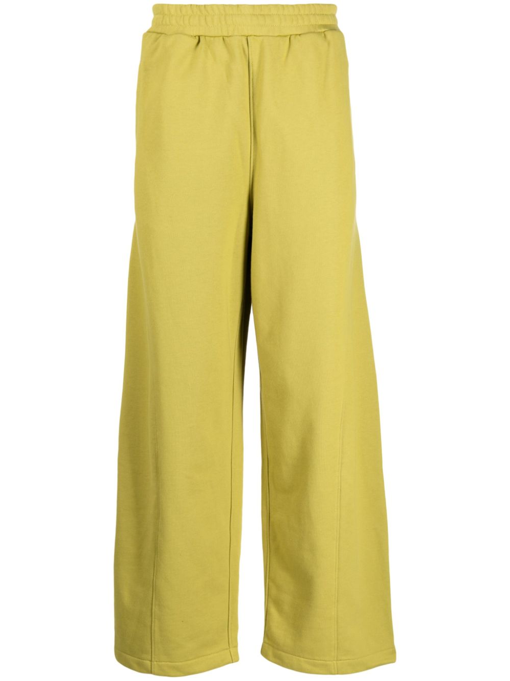 Wide-leg cotton trousers - Green