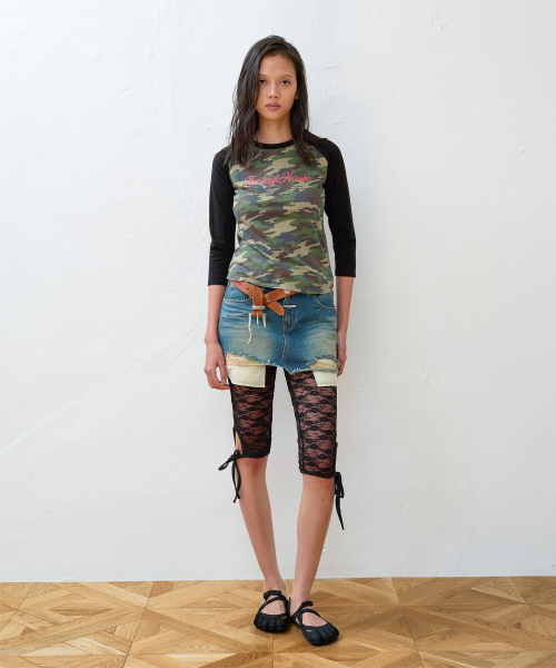 LOVE RAGLAN LS TEE CAMO