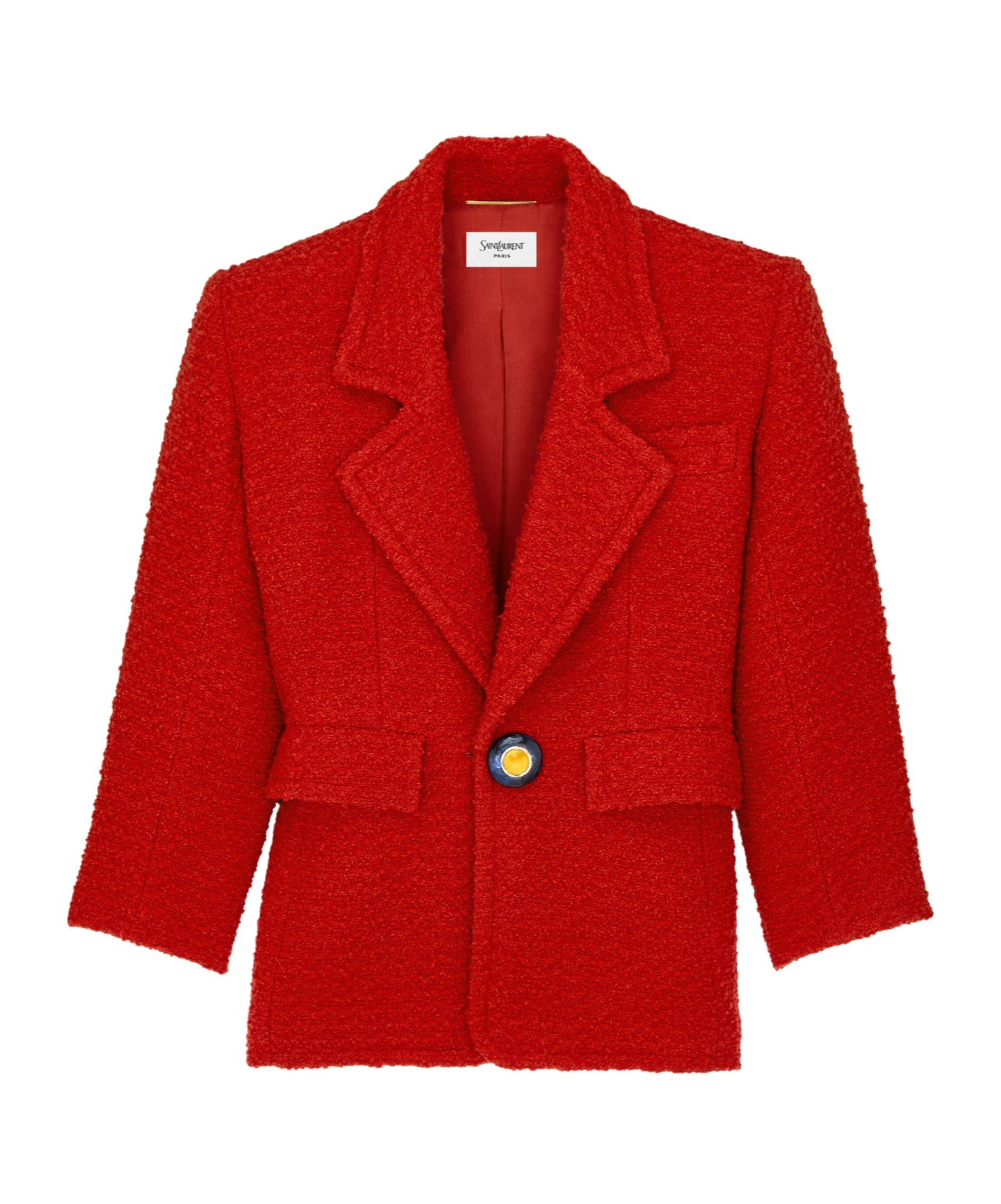 Single-breasted jacket in tweed