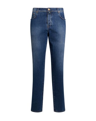 Man Jeans Blue Size 31 Cotton, Elastane