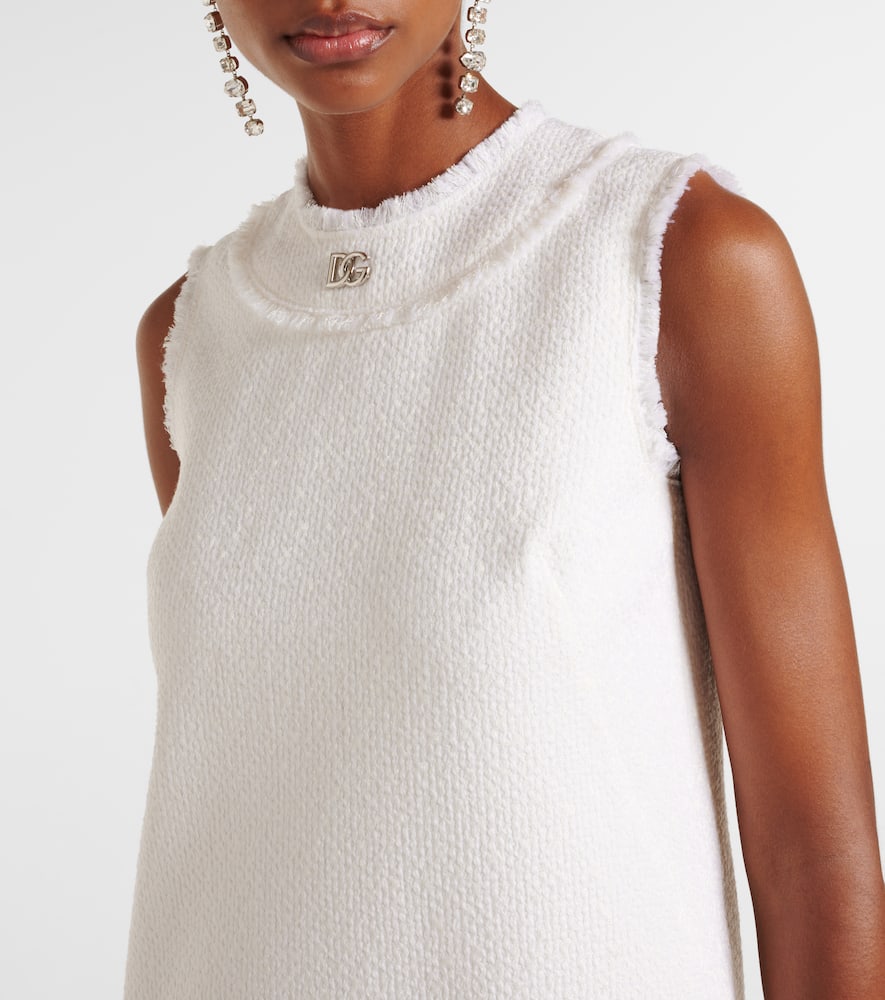 DG wool-blend tweed shift dress