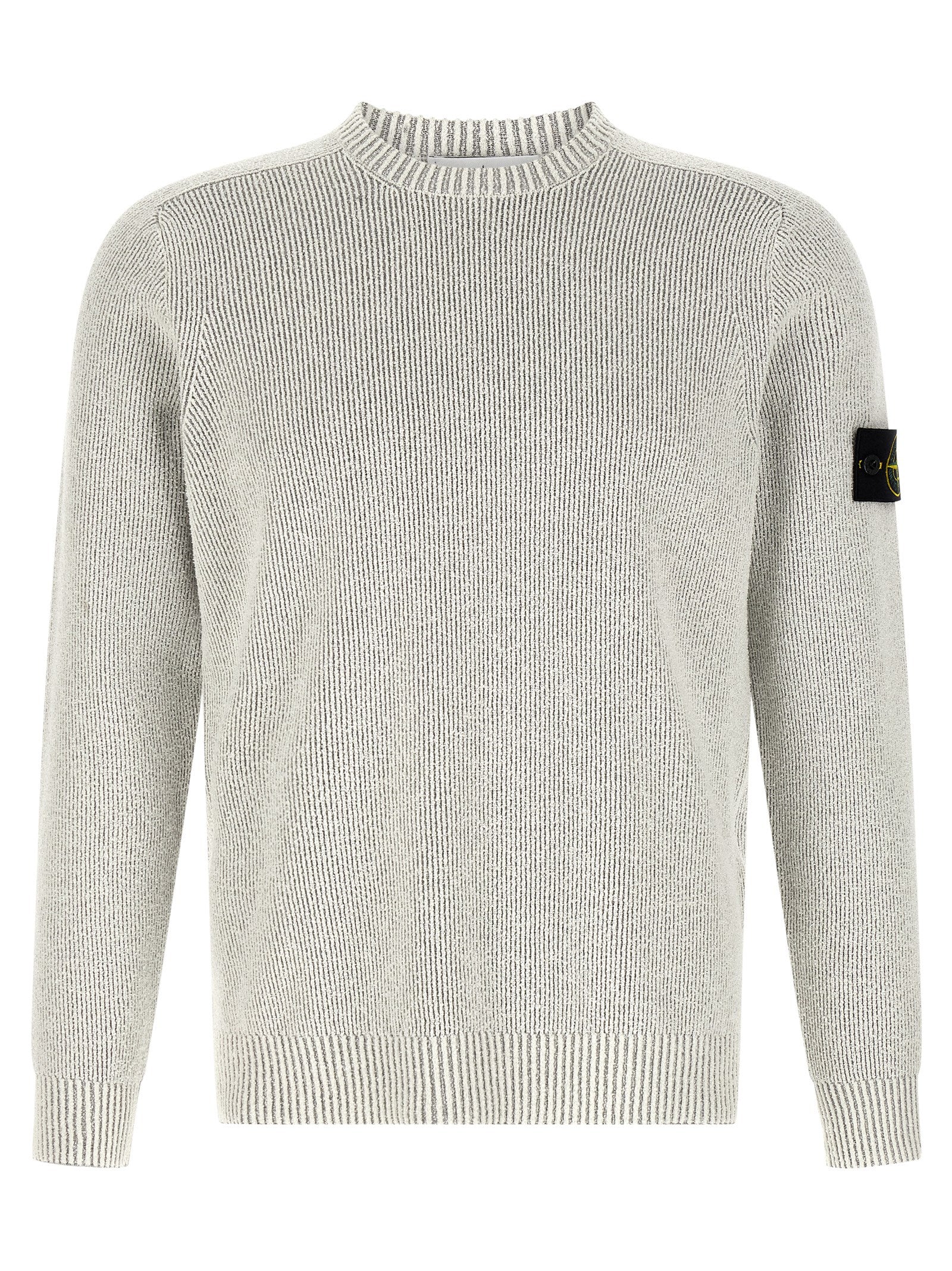 Ribbed Cotton Sweater — Gray