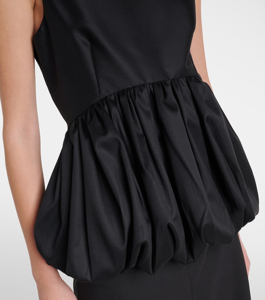 Róhe Peplum wool and silk top
