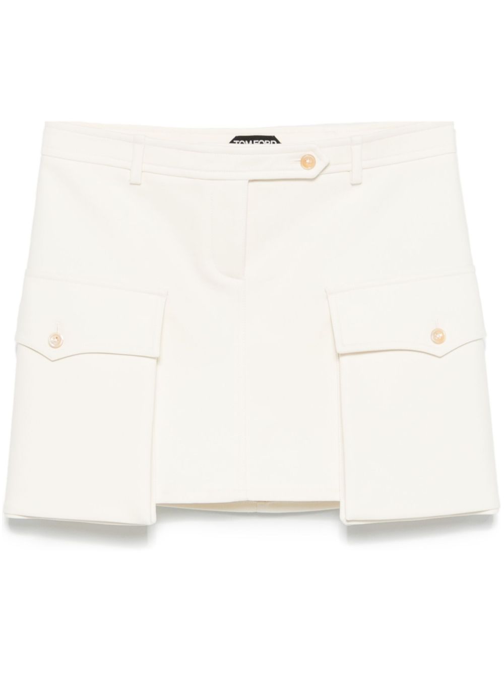 Cotton mini skirt - White