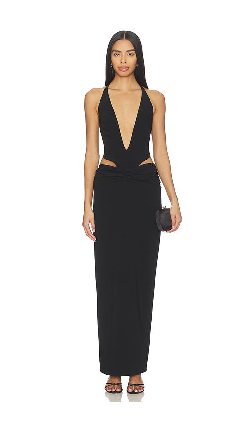 Lovers and Friends Poppy Gown in Black. XS also in L, M