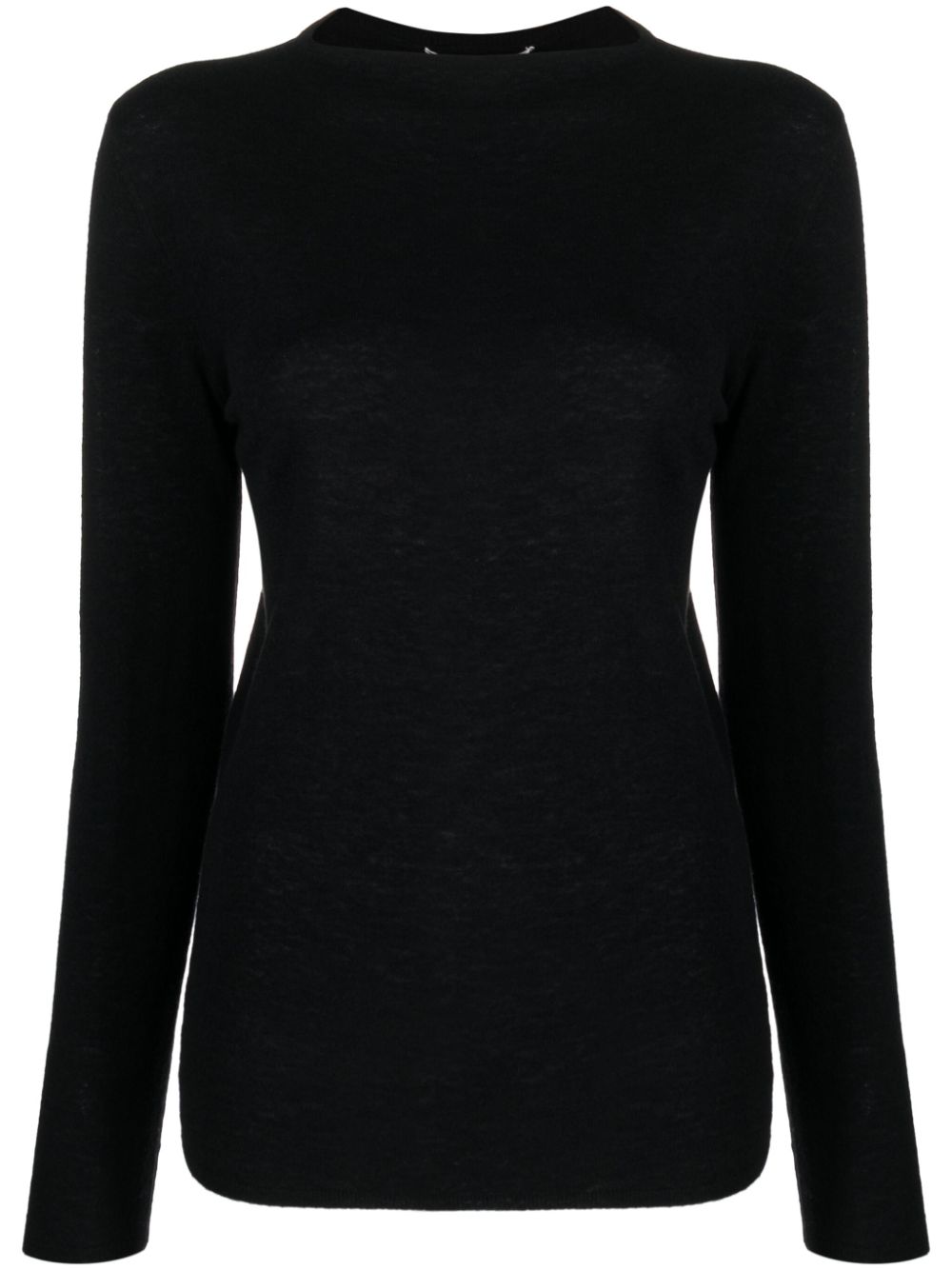 Long-sleeved jersey T-shirt - Black