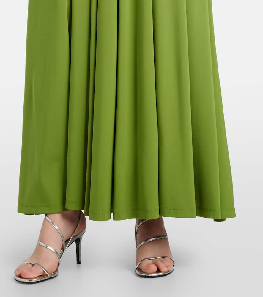 Amarantha draped jersey midi dress