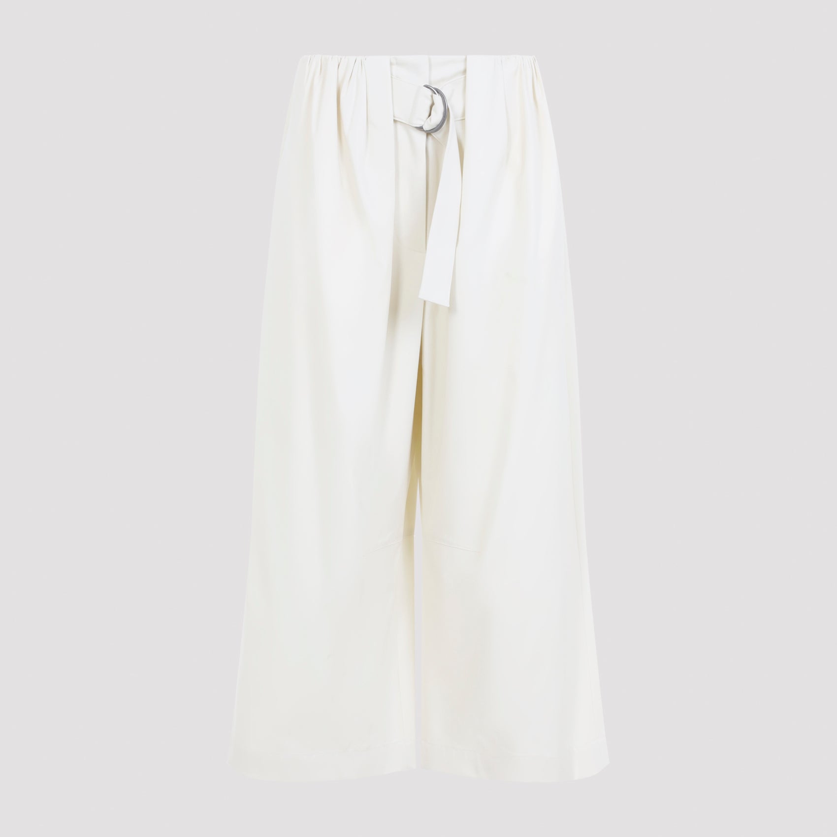 Cropped Belted Trousers for Women