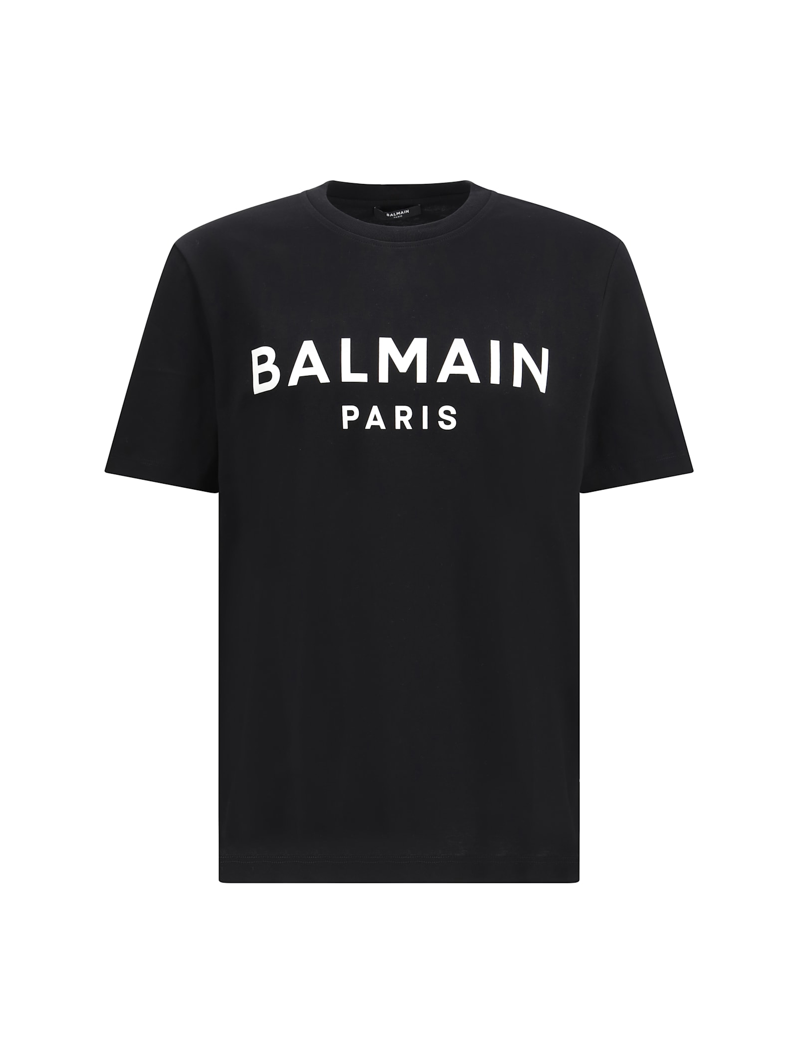 Balmain - crew neck nylon silk short sleeve top
