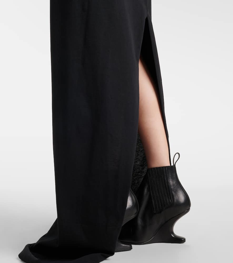 Temple layered cotton jersey maxi dress