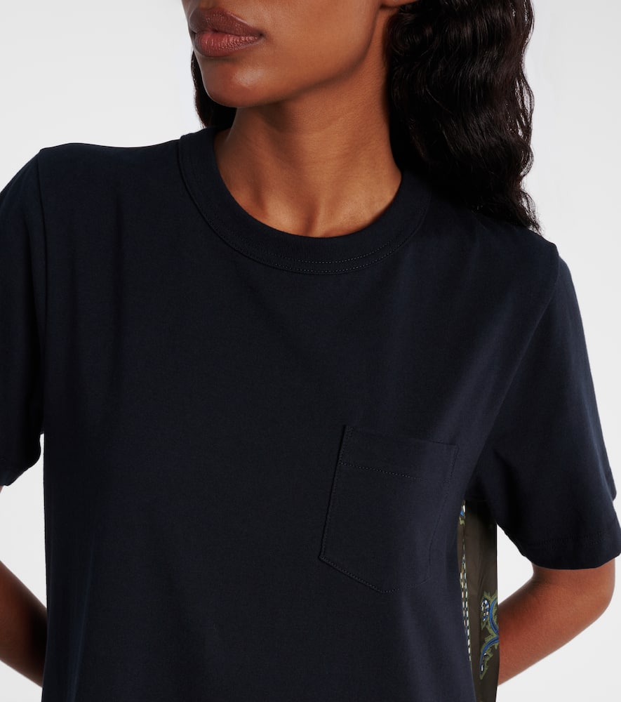 Paisley paneled minidress