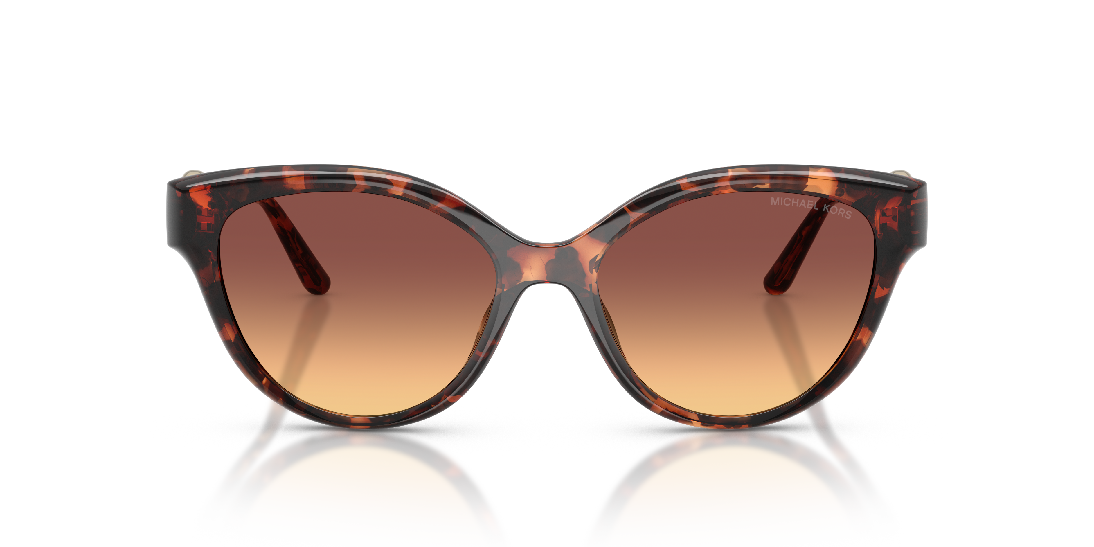 Michael Kors Vrouw Michael Kors MK2271U NAGOYA 403178 Zonnebrillen Geïnjecteerd Schildpad Bruin Kattenoog Normaal Genuanceerd
