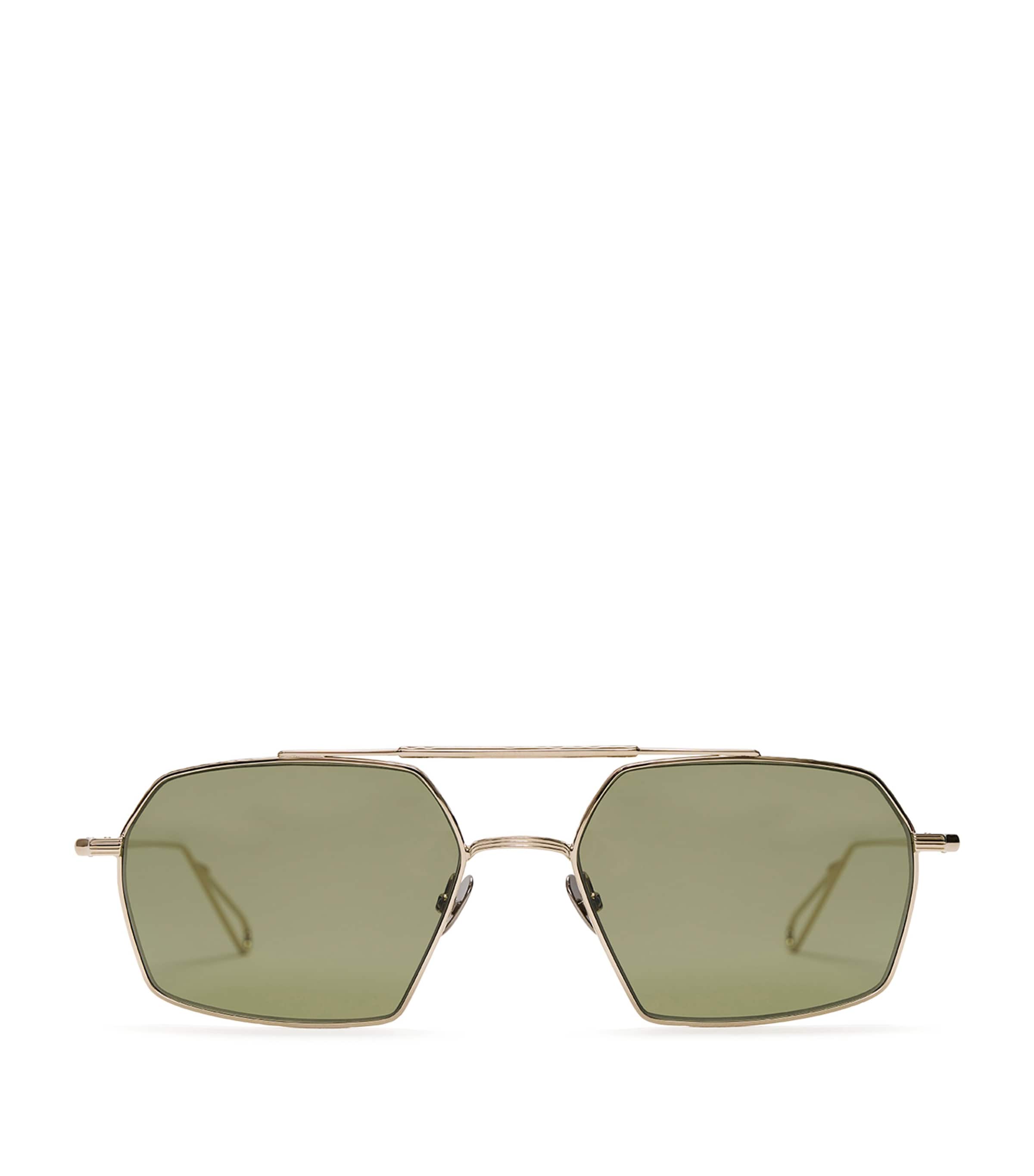 Bevelled Haussmann Aviator Sunglasses