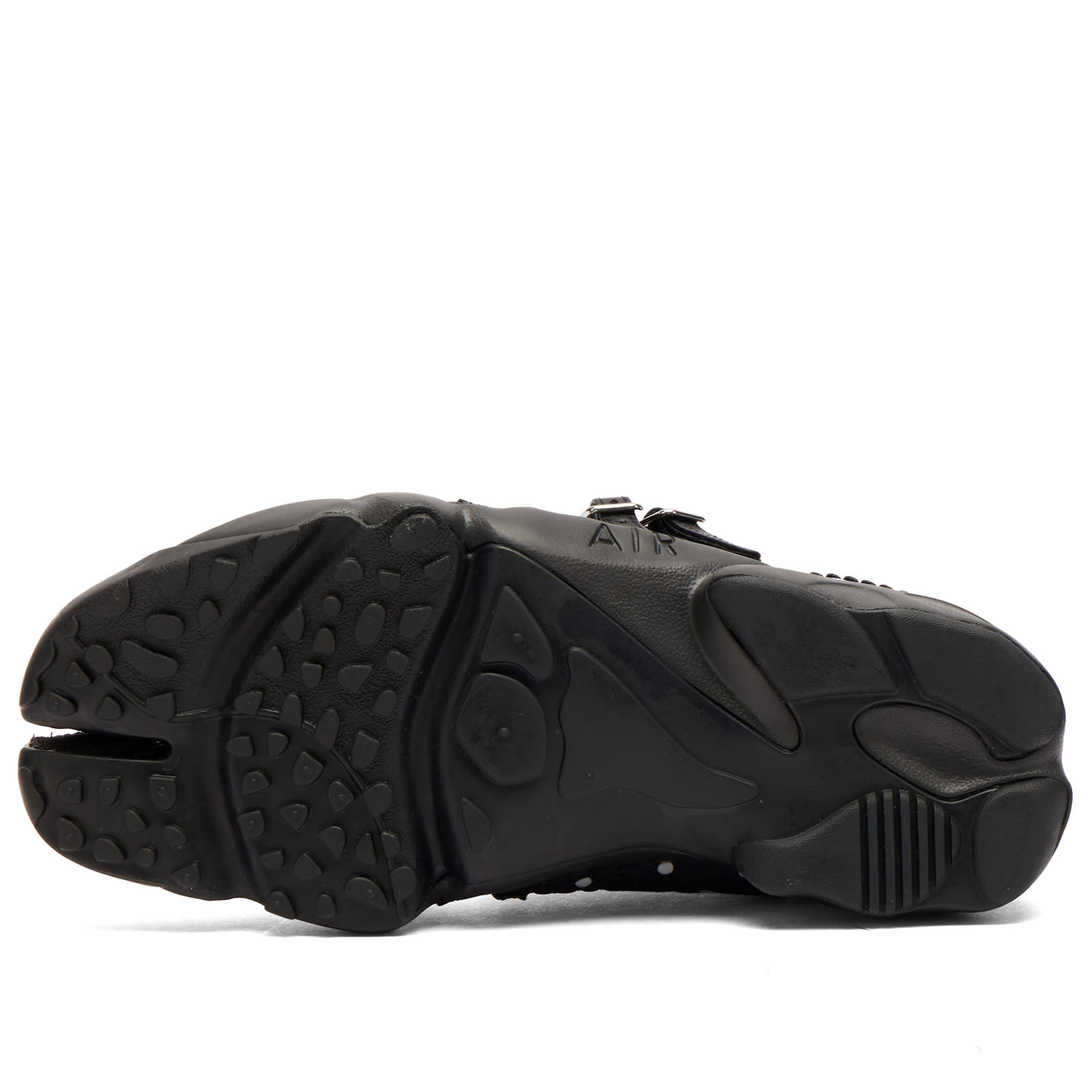 Women's W Air Rift Sneaker in Black/Metallic Silver/University Red