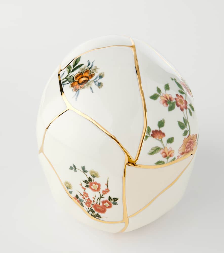 Seletti Kintsugi skull decorative object by Marcantonio Raimondi Malerba