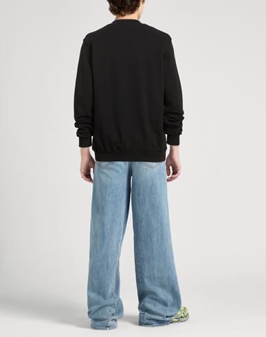 Man Sweatshirt Black Size XL Cotton