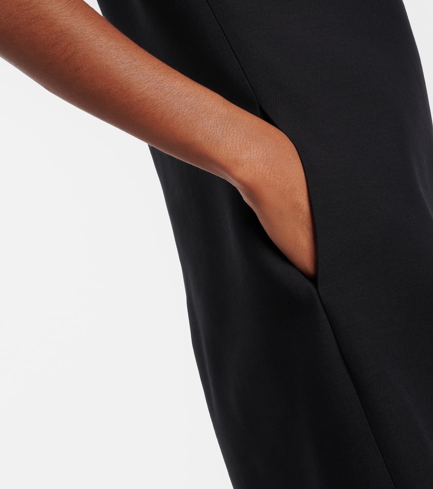Embellished wool and silk minidress