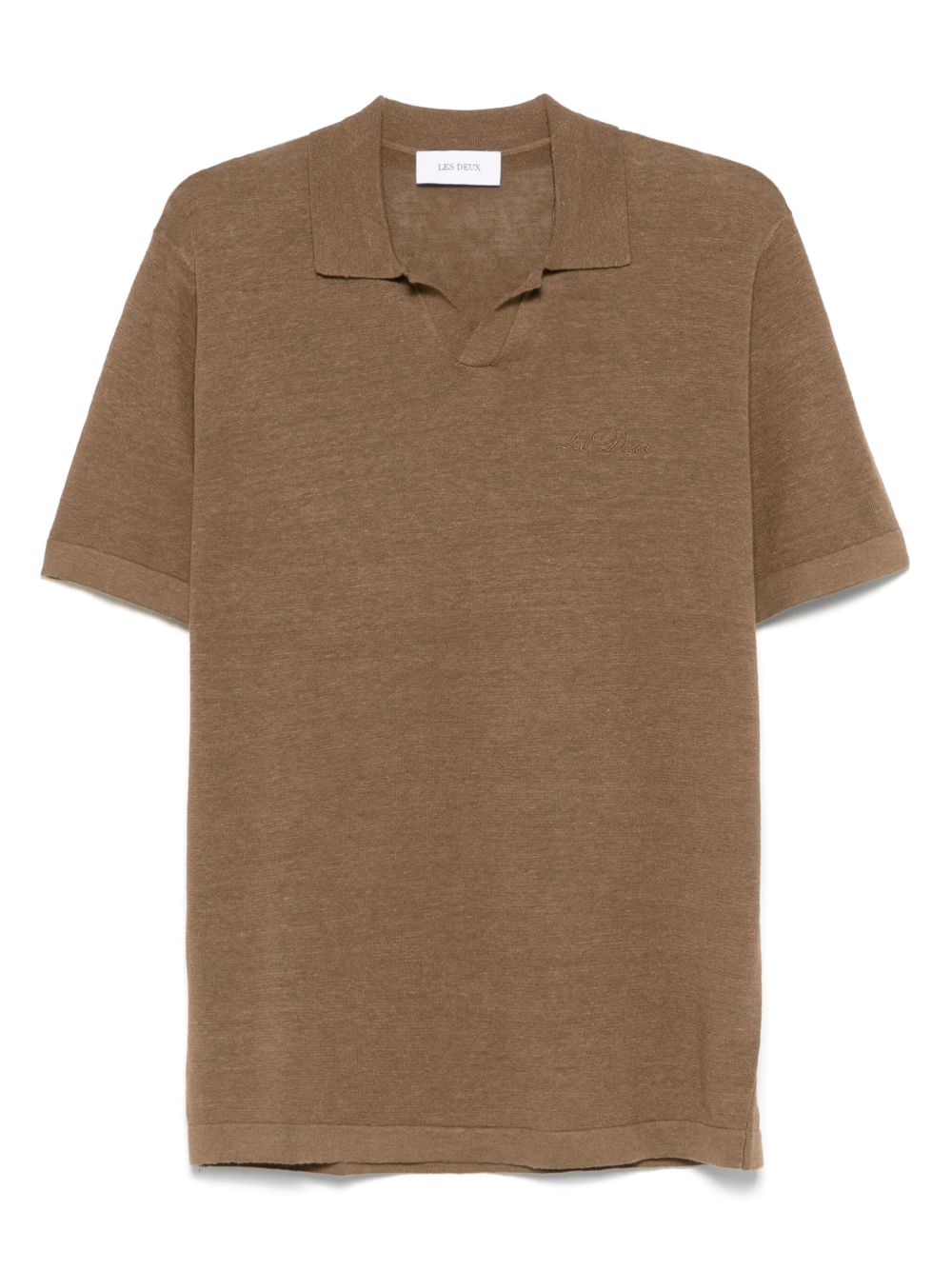 Emmanuel Linen Blend Knit Polo