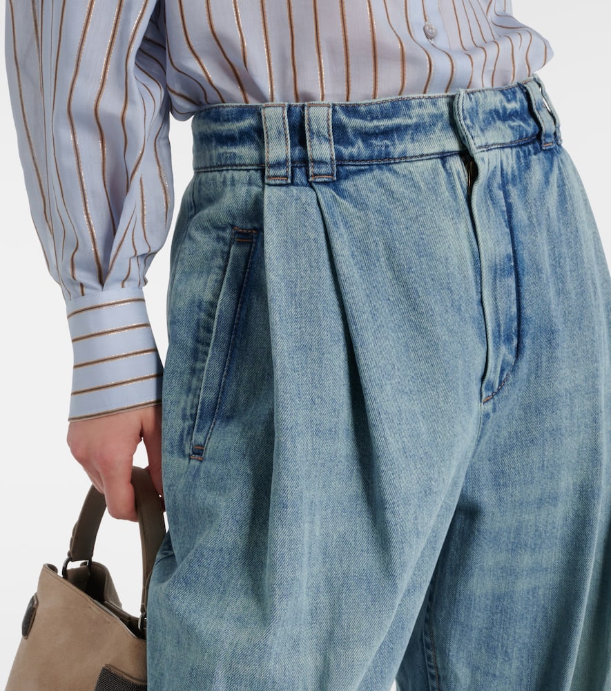 High-rise wide-leg jeans