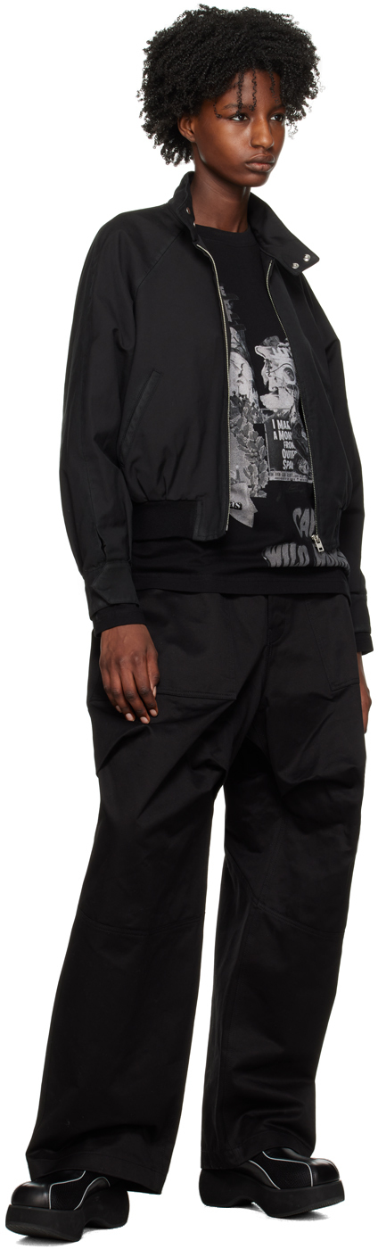 Black paneled slacks