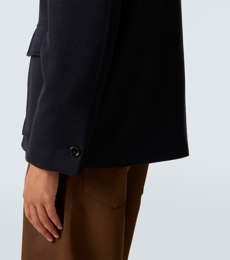 Virgin wool blouson jacket