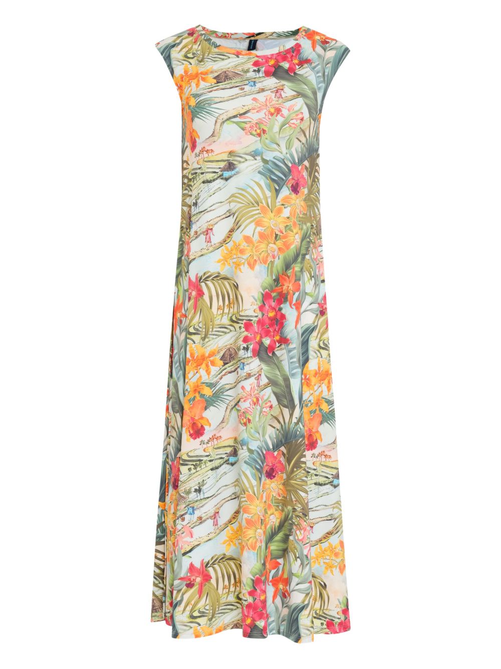 Floral-print dress - Green
