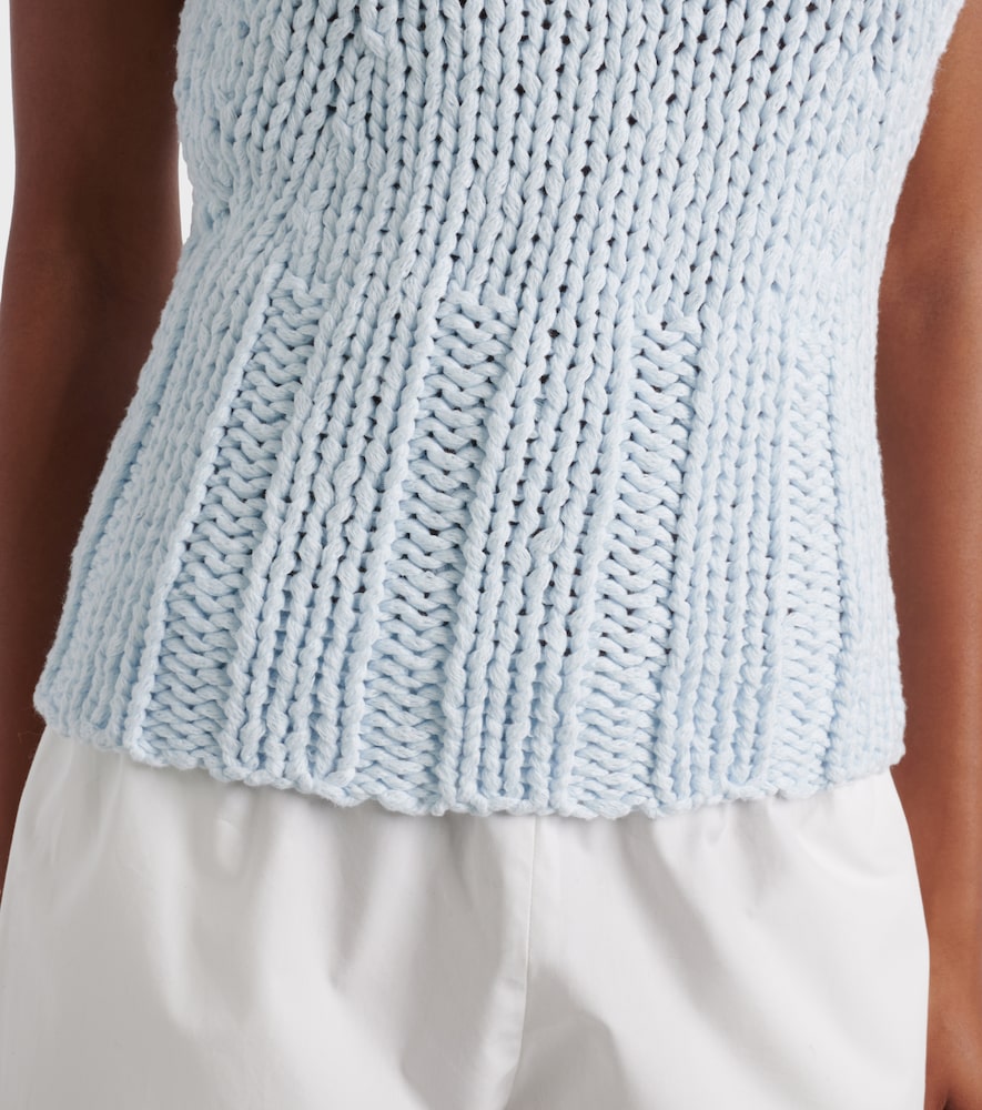 Cassie knitted cotton top