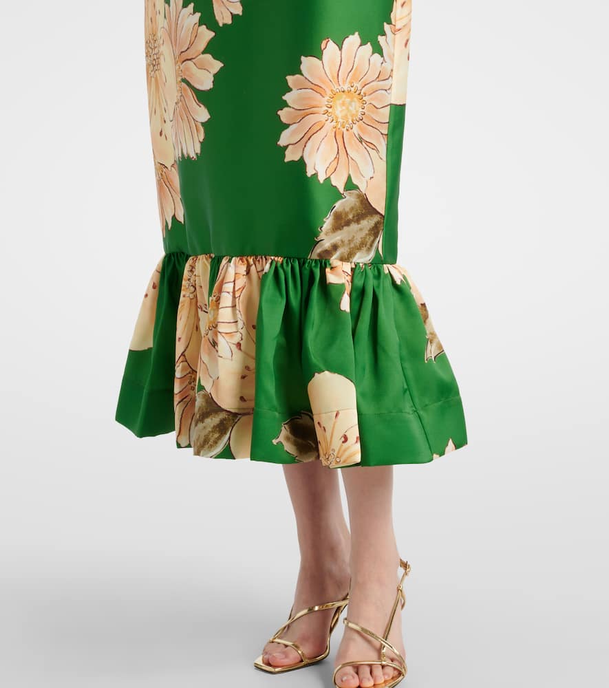 Alémais Sage floral midi dress