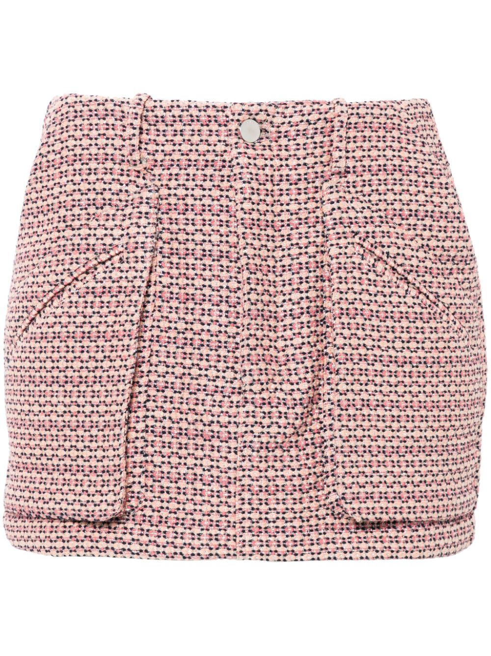 Tweed mini skirt - Pink