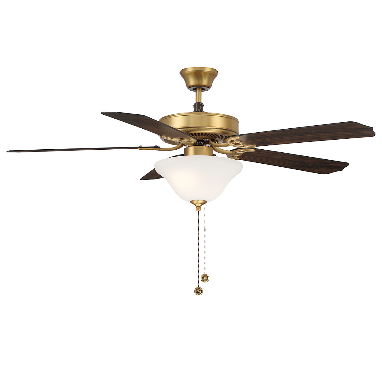 Trade Winds Tobias 52" 2-Light Ceiling Fan in Natural Bra