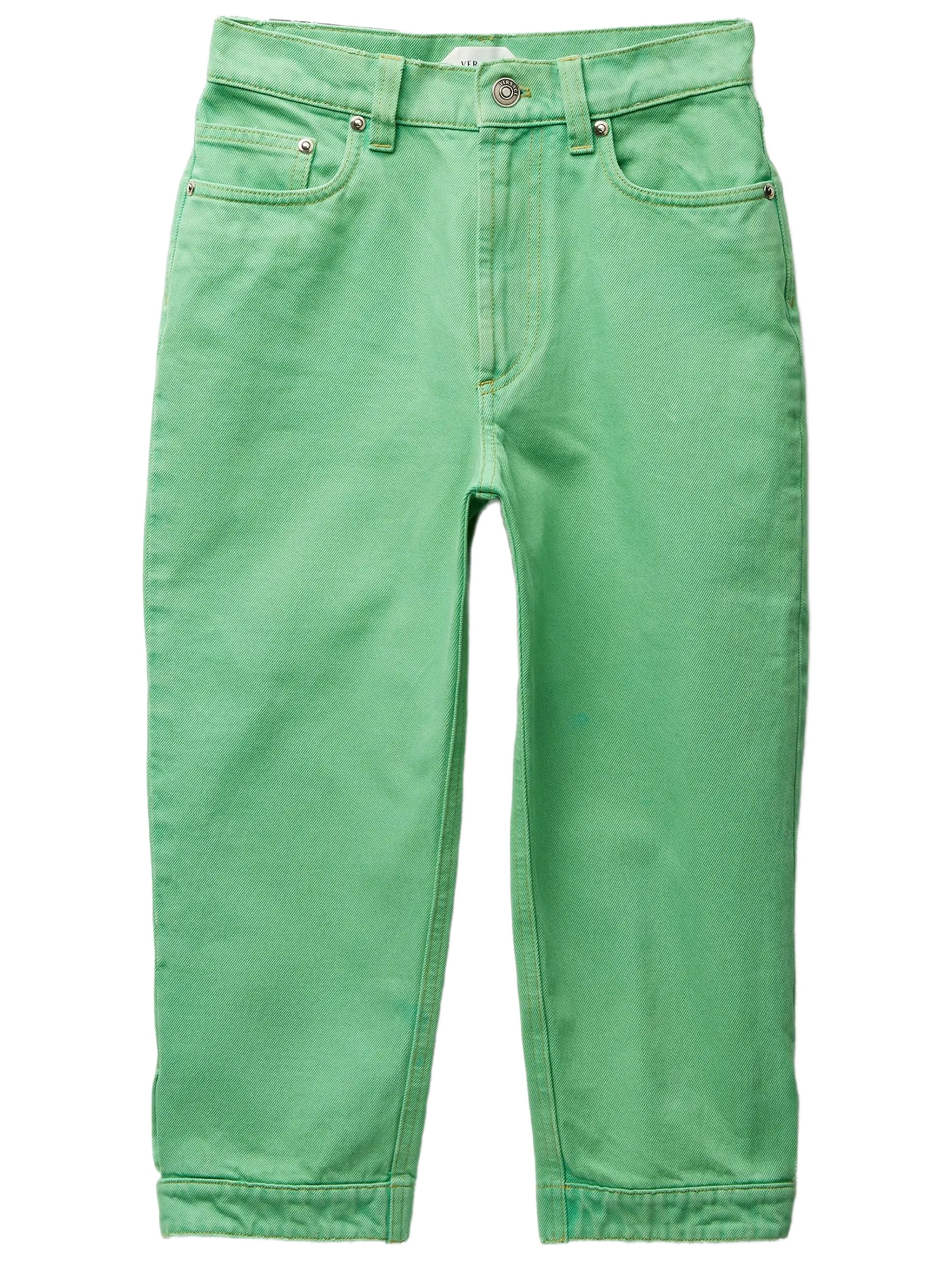 Women's Cotton Denim Jeans with Back Leather Patch