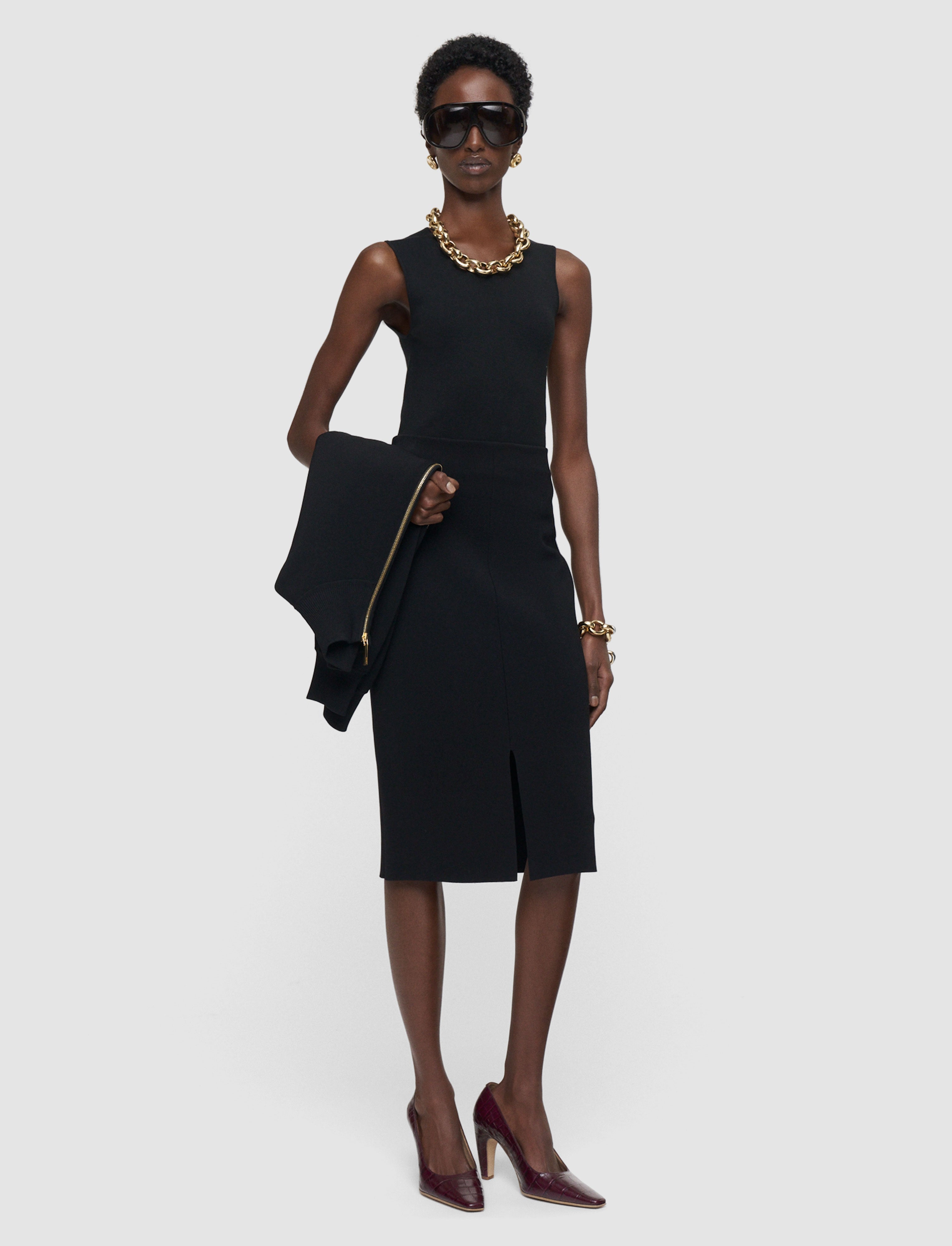 Safir Compact Milano Knit Skirt - L