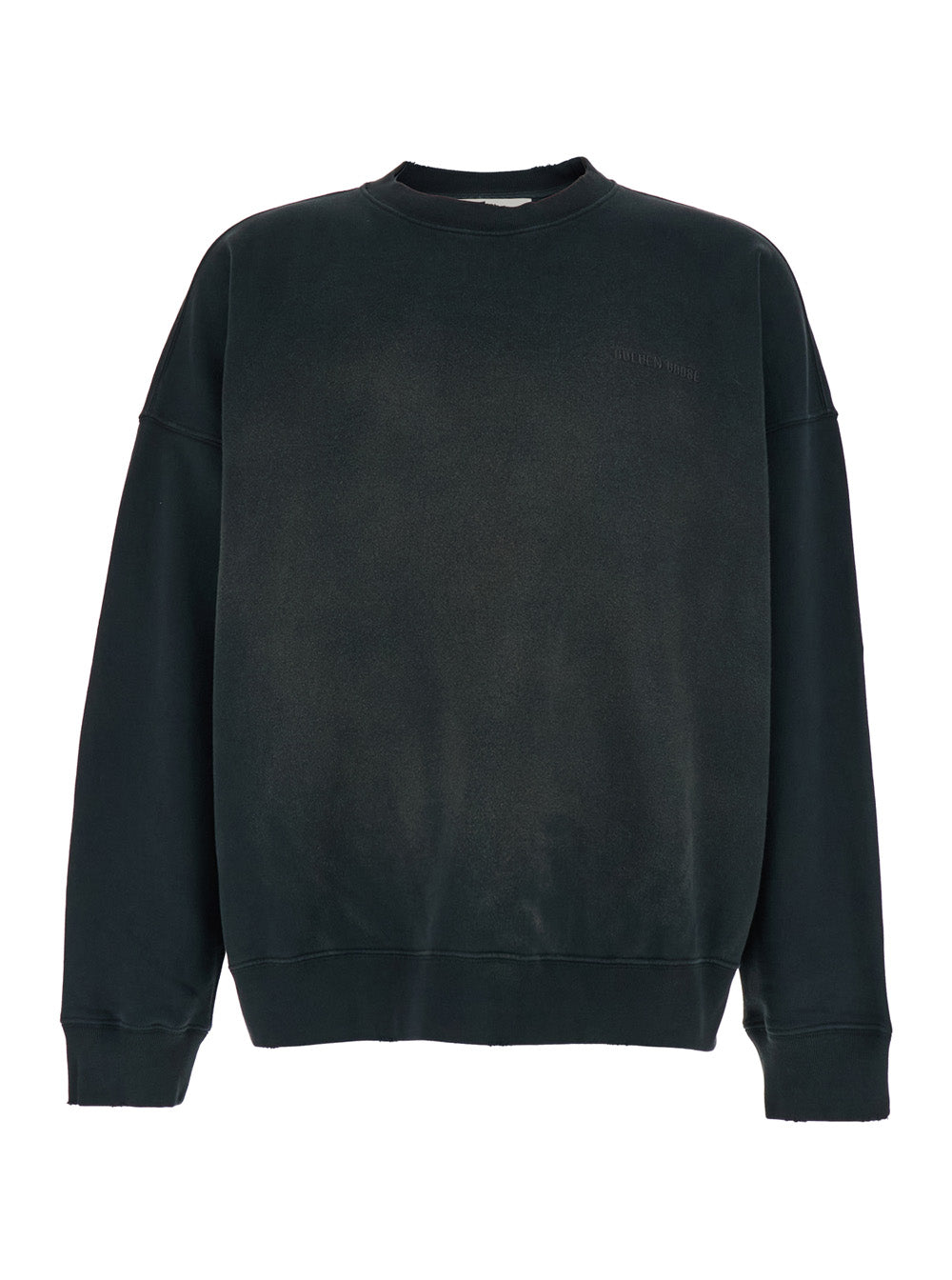 Logo Bleached Cotton Sweatshirt — Gray
