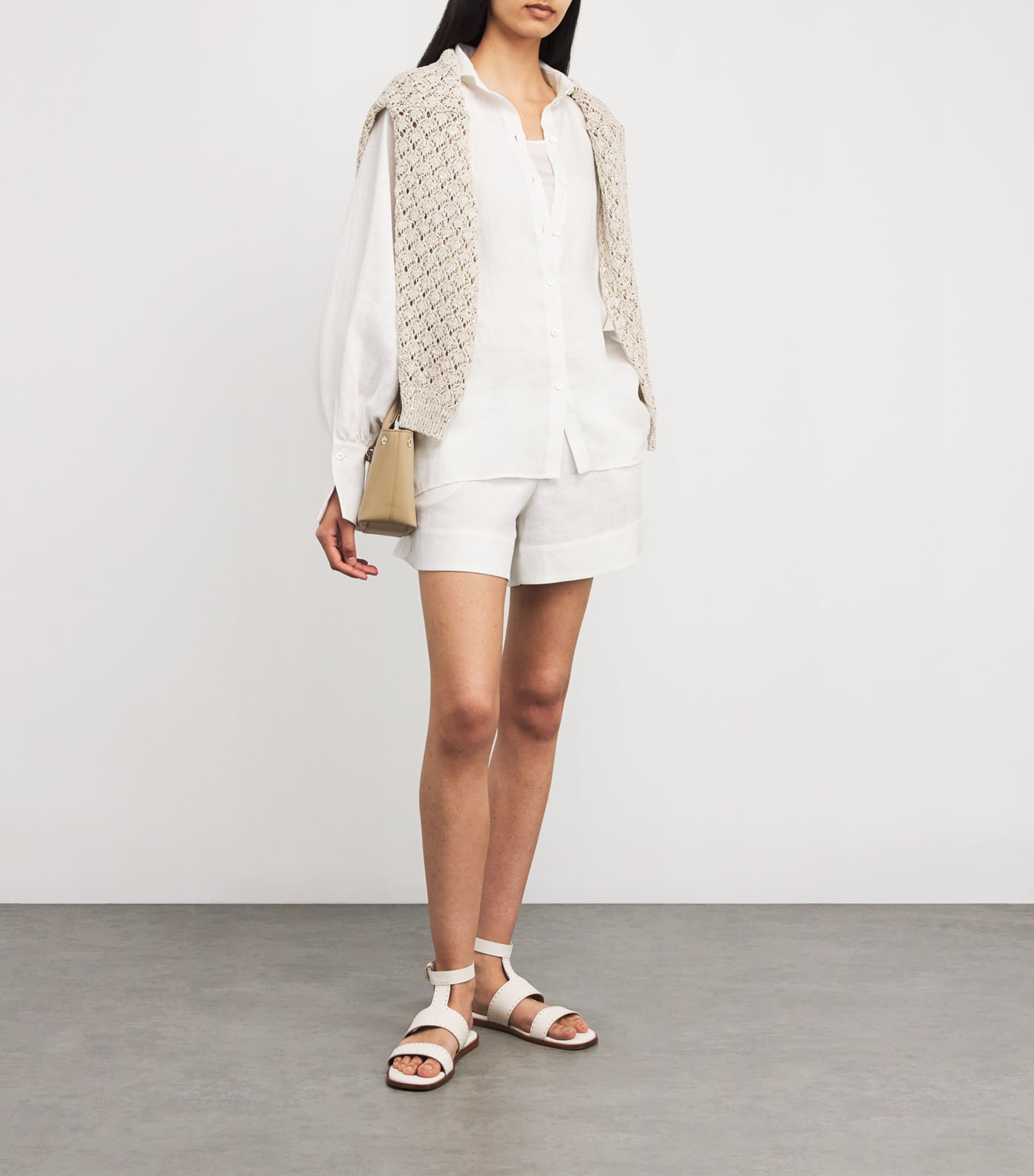Eleventy Linen Long-Sleeve Shirt