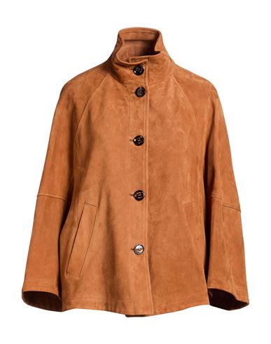 Woman Jacket Brown Size 4 Leather