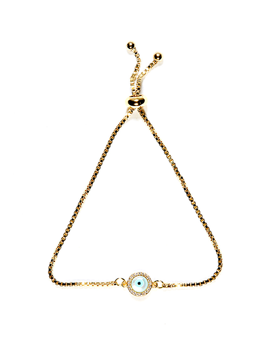 Sisterhood Gold Evil Eye Stone Micro Setting CZ Bracelet
