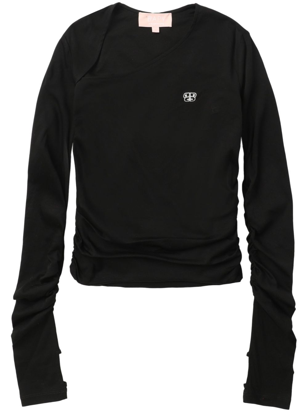 Asymmetric T-shirt - Black