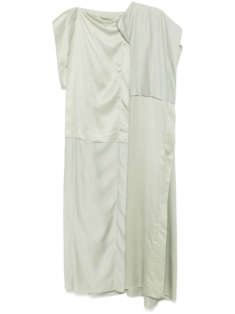 Single-sleeve maxi dress - Black