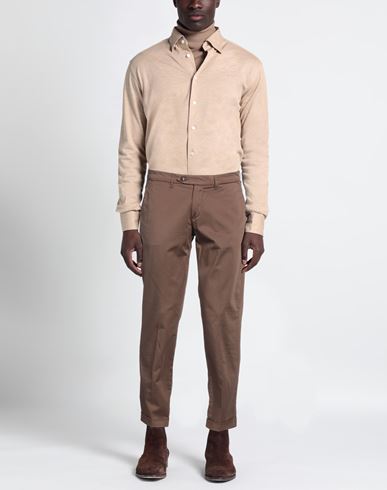 Man Pants Brown Size 30 Cotton, Elastane