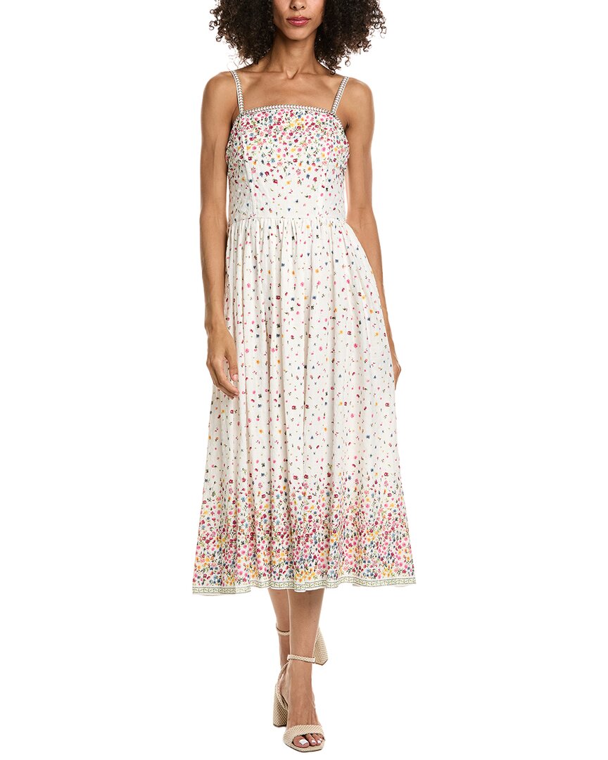 Spaghetti Strap Straight Neck Midi Dress