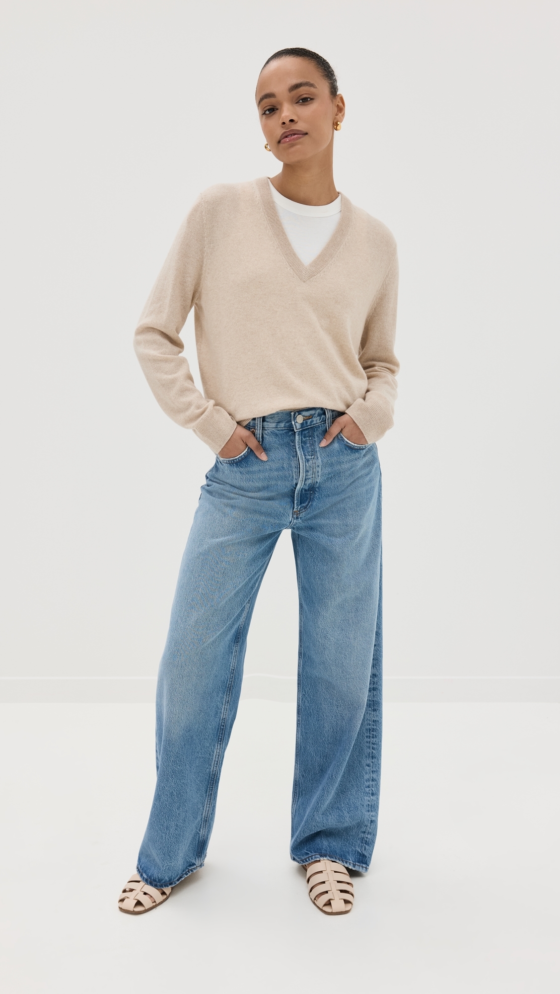 Flynn Cashmere Sweater Oatmeal